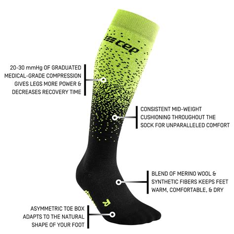 Snowfall Compression Ski Socks for Men | CEP Compression Sportswear