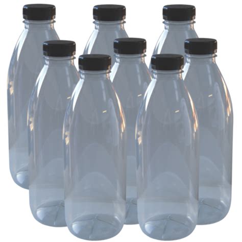 Clear Plastic P E T Juice Bottle With Cap 250ml Pack Of 8 Balliihoo