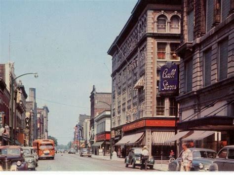 Walnut Street Muncie Indiana 1950s Historical Photos Muncie