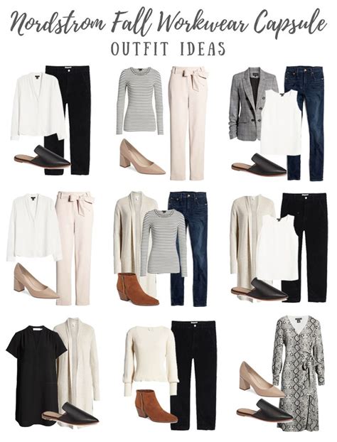 Nordstrom Fall Workwear Capsule Wardrobe Pinteresting Plans Fall