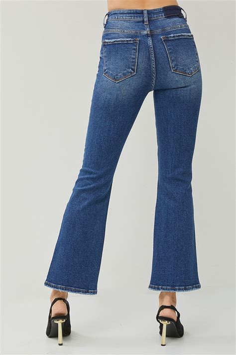 Risen High Rise Kick Flare Jeans Beautyofasite