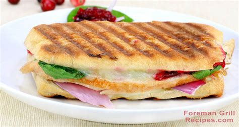 Mouth-Watering Turkey Panini on a Foreman Grill Recipe