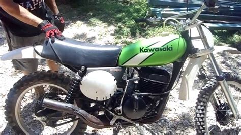 1975 1976 Kawasaki KX400 Motocross VMX Motorcycle YouTube