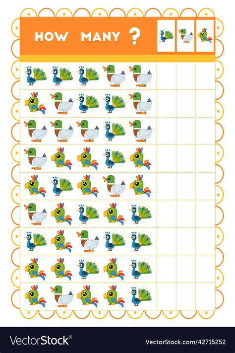 Counting game educational for children count Vector Image