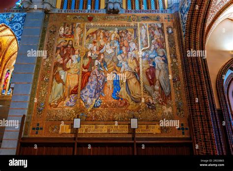 Wall Painting Inside The Chapel Of Episcopal Palace Of Astorga Designed