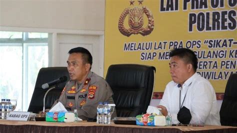 Gelar Operasi Sikat Krakatau 2022 Polres Lampung Tengah Fokus Kasus