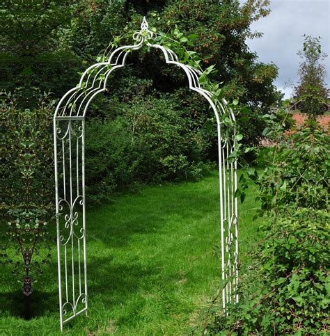 Vintage Metal Rose Arch Cream The Garden Factory