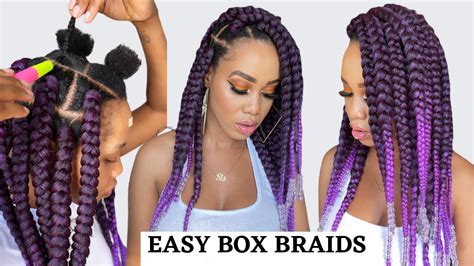 Super Easy Box Braids No Rubber Bands Tension Free Crochet