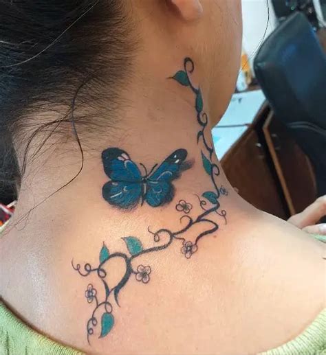 35 Cute Butterfly Neck Tattoos For Women Zestvine 2024