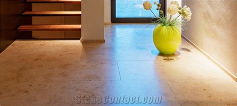 Jura Beige Limestone Filled Honed Polished Floor Tiles From Germany