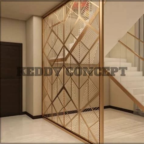 Keddy Golden Pvd Color Stainless Steel Partition Panel Steel Grade