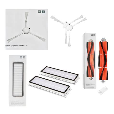 Set 5 accesorii originale Xiaomi Mi Robot Vacuum Mop 2 Ultra, 1x perie ...