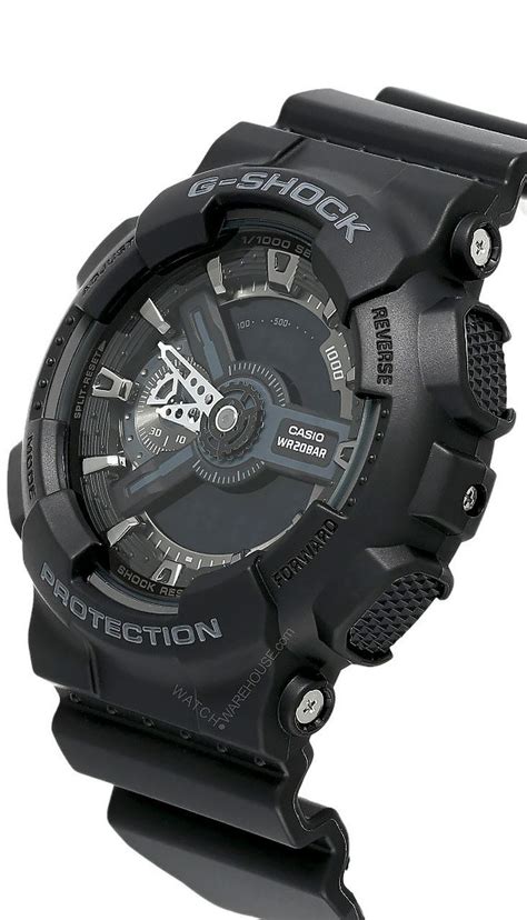 Casio G Shock Analog Digital Black Resin Mens Watch Ga110 1b Fast