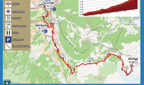 Itin Raire Trail Mont E Du Nid Daigle Saint Gervais Mont Blanc