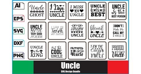 Uncle SVG Design Bundle Bundle Creative Fabrica