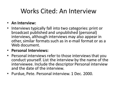 How To Cite A Personal Interview Mla Slideshare