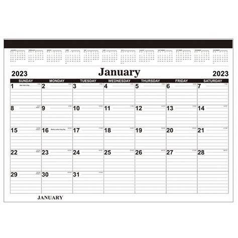 48 Pieces 2023 Desk Blotter 22x 17 Calendar At