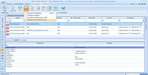 Nexus ERP Adaugare Documente Primare In Modulul De Atasamente