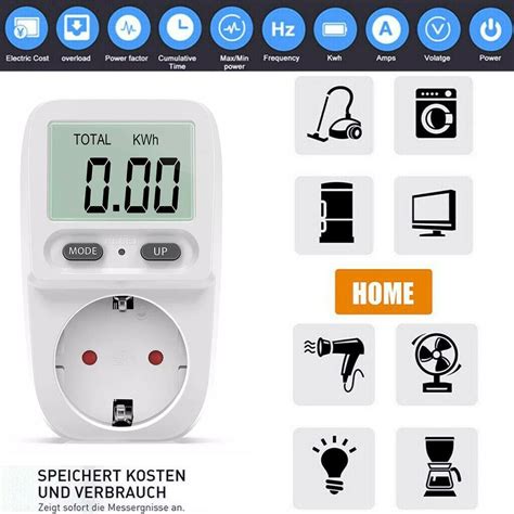 Energiekosten Messer Stromverbrauch Z Hler Messger T Bis W Lcd