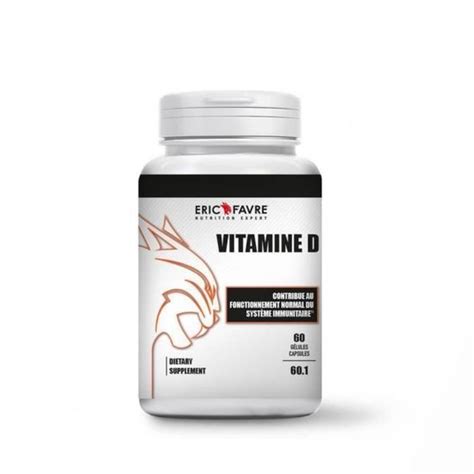 Eric Favre Vitamine D 60 gélules végétales Cdiscount Santé