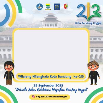 45 Twibbon Hari Jadi Kota Bandung Rayakan HUT Ke 213 Tahun Dan Bagikan