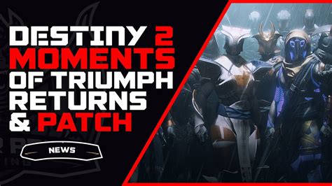 Destiny Bungie Day Patch And Moments Of Triumph Youtube