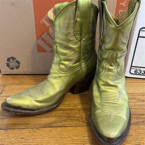 Free People Womens Green Boots Depop