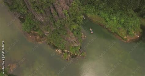 Aerial View Of Trang An Scenic Landscape Complex Was Inscribed As A