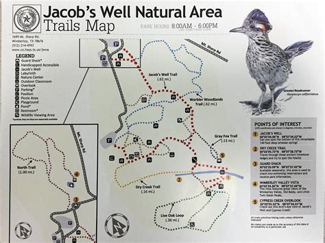 Jacobs Well Natural Area In Wimberley, Texas - A Visitwimberley - Texas Hiking Trails Map ...