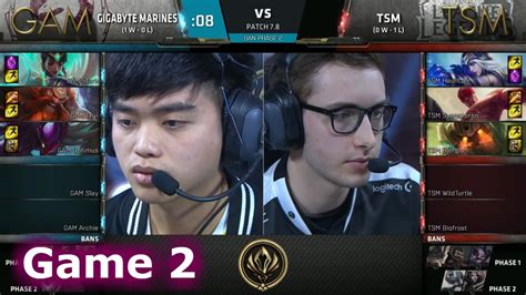 TSM Vs Gigabyte Marines Game 2 LoL MSI 2017 Play In TSM Vs GAM G2