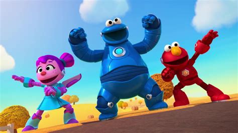 Cookie Monster Elmo Abby Unite For Show ‘mecha Builders The Columbian