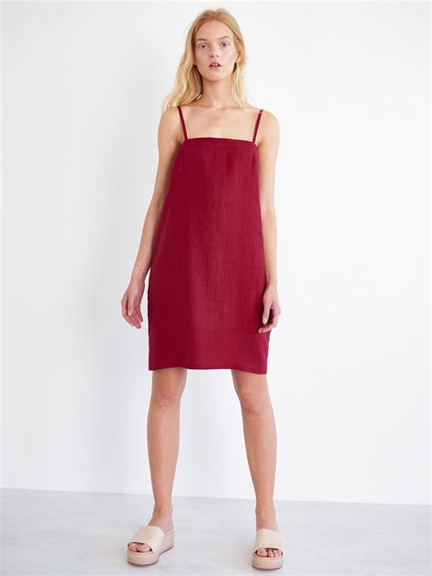 Violet Linen Slip Dress Love And Confuse