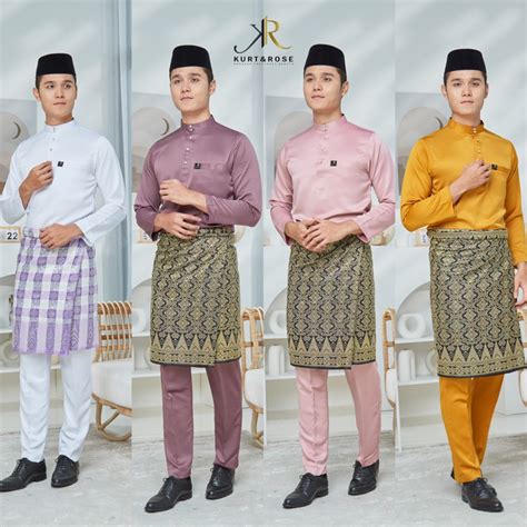 Baju Melayu Dewasa Baju Melayu Slim Fit Shopee Malaysia