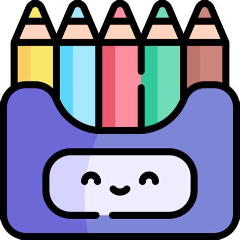 Colors Kawaii Lineal Color Icon