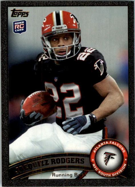 Topps Black Atlanta Falcons Football Card Jacquizz Rodgers