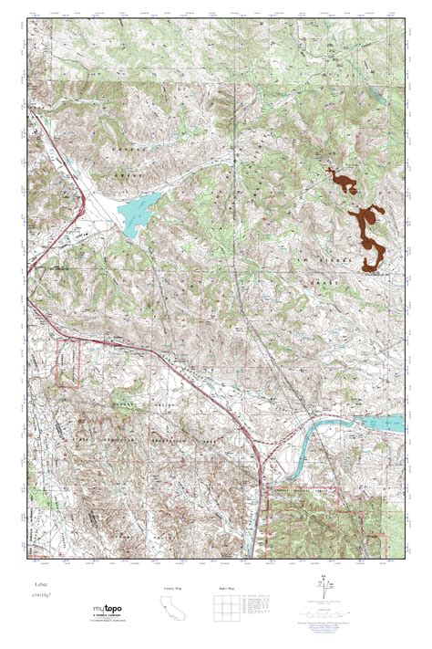 Mytopo Lebec California Usgs Quad Topo Map