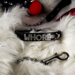 Hot Custom Collar Choker Slut Whore Ddlg Cum Slut Cum Dump Princess Slave Schlampe Bitch