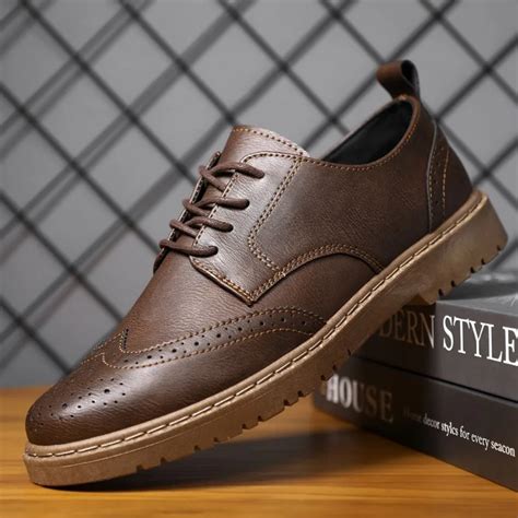 Mocassins De Couro Renda Masculina Sapatos De Neg Cios Casuais