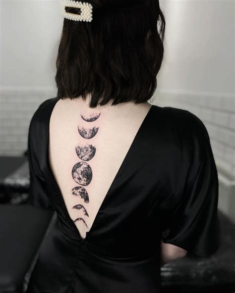 Share More Than Phases Of The Moon Tattoo Spine In Cdgdbentre