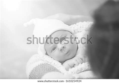 Newborn Baby Girl Sleeping On Soft Stock Photo 1610254924 Shutterstock