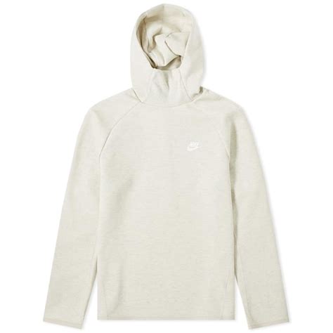 Nike Tech Fleece Popover Hoody Oatmeal Heather And White Nike