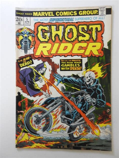 Ghost Rider 5 1974 MVS Intact Sharp Fine VF Condition Comic