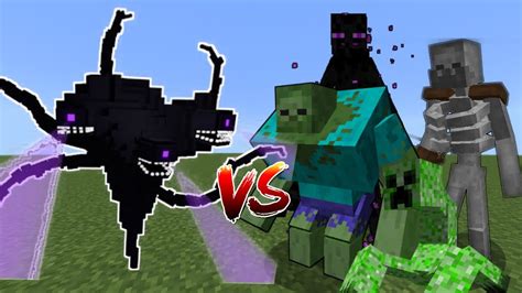 Wither Storm Vs Mutant Creatures Minecraft Mob Battle Youtube