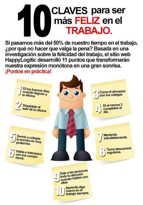 10 claves para ser más feliz en el trabajo Motivación laboral