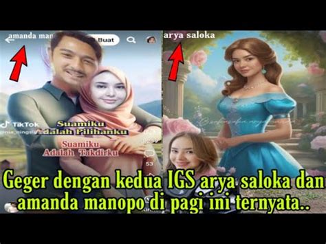 Geger Dengan Kedua IGS Arya Saloka Dan Amanda Manopo Ternyata Ini Yang