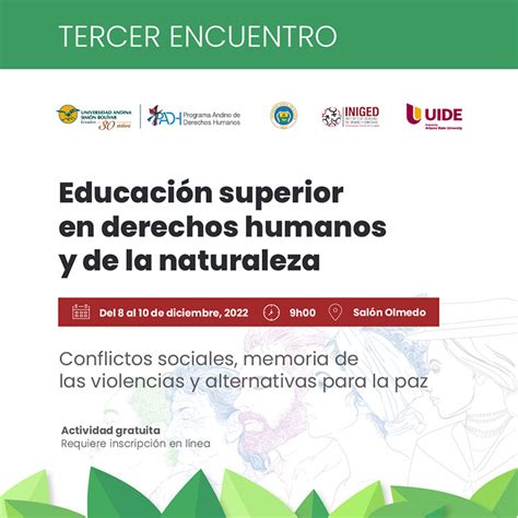 Tercer Encuentro Educación Superior En Derechos Humanos Y De La