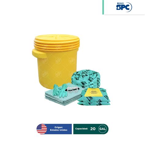 Kit Antiderrames Para L Quidos Agresivos O Hazmat Spc Gal