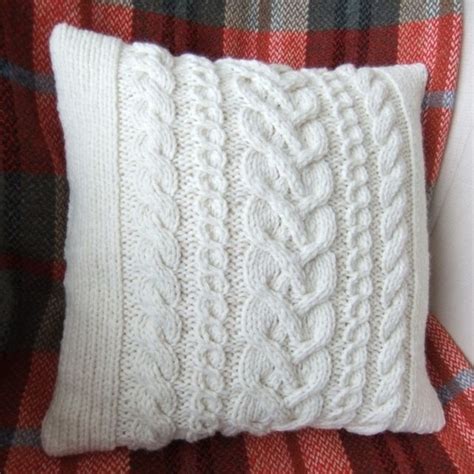 Chunky Hand Knitted Cushion Knitted Cushions Crochet Cushion Cover