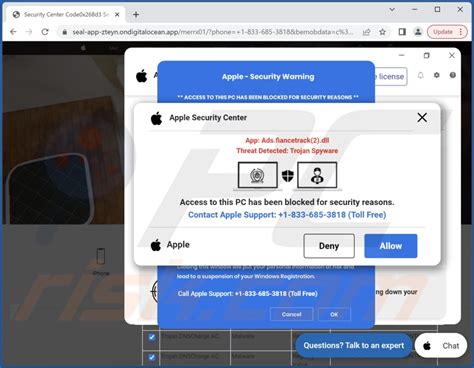 POP UP Arnaque Apple Security Center Mac Étapes de suppression et