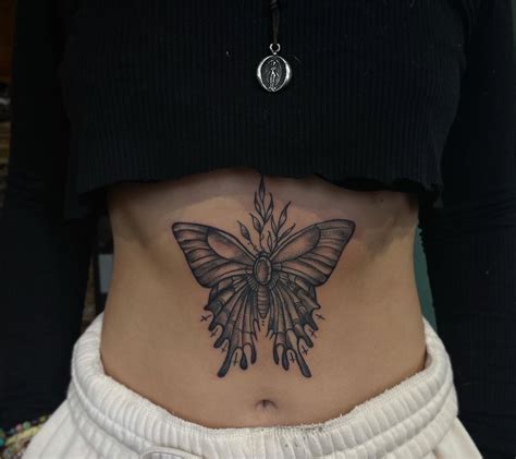 Butterfly Stomach Tattoos